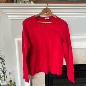 Vintage Tommy Hilfiger Red Longsleeved T-shirt